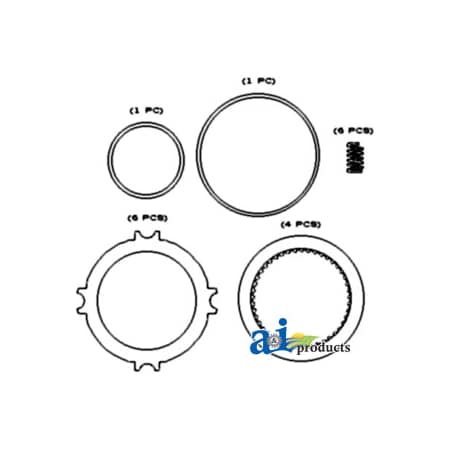 A & I Products PTO Clutch Kit 6.3" x1.7" x5.8" A-534934R92
